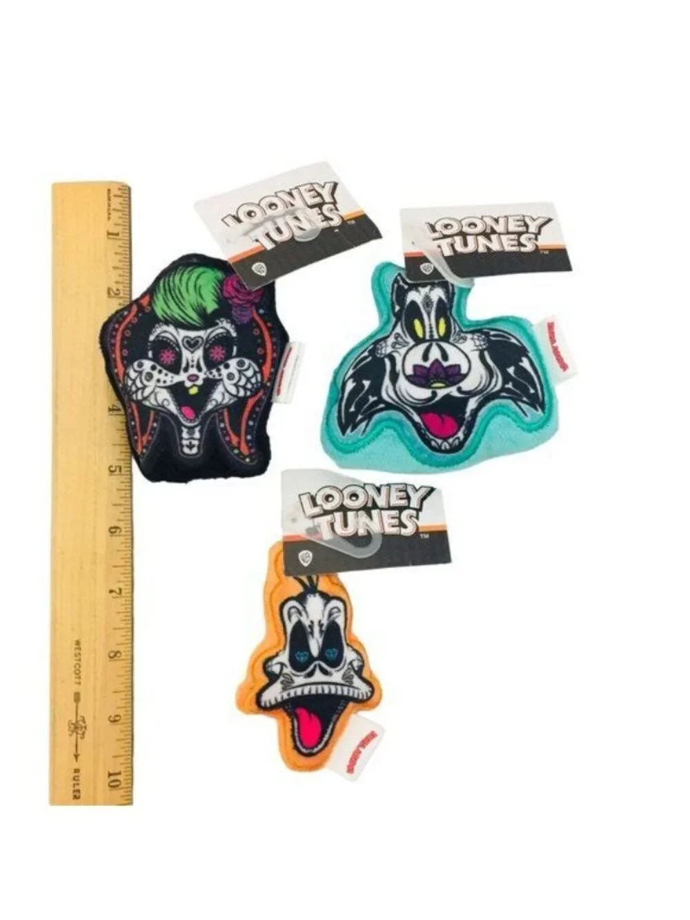 Looney Tunes Halloween LOLA SYLVESTER DAFFY Mini Plush Squeak Do Toys Set of 3